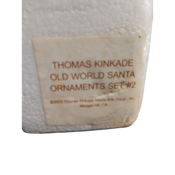 Thomas Kinkade Old World Santa Ornament Sets #1 & #2- Ashton-Drake Galleries - Picture 3 of 13